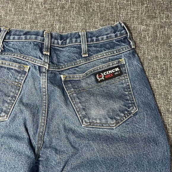 CINCH WRX HRC-2 ATPV 20.7 Flame Resistant Mens 29x 34 Blue Denim Straight Jean - Picture 5 of 6